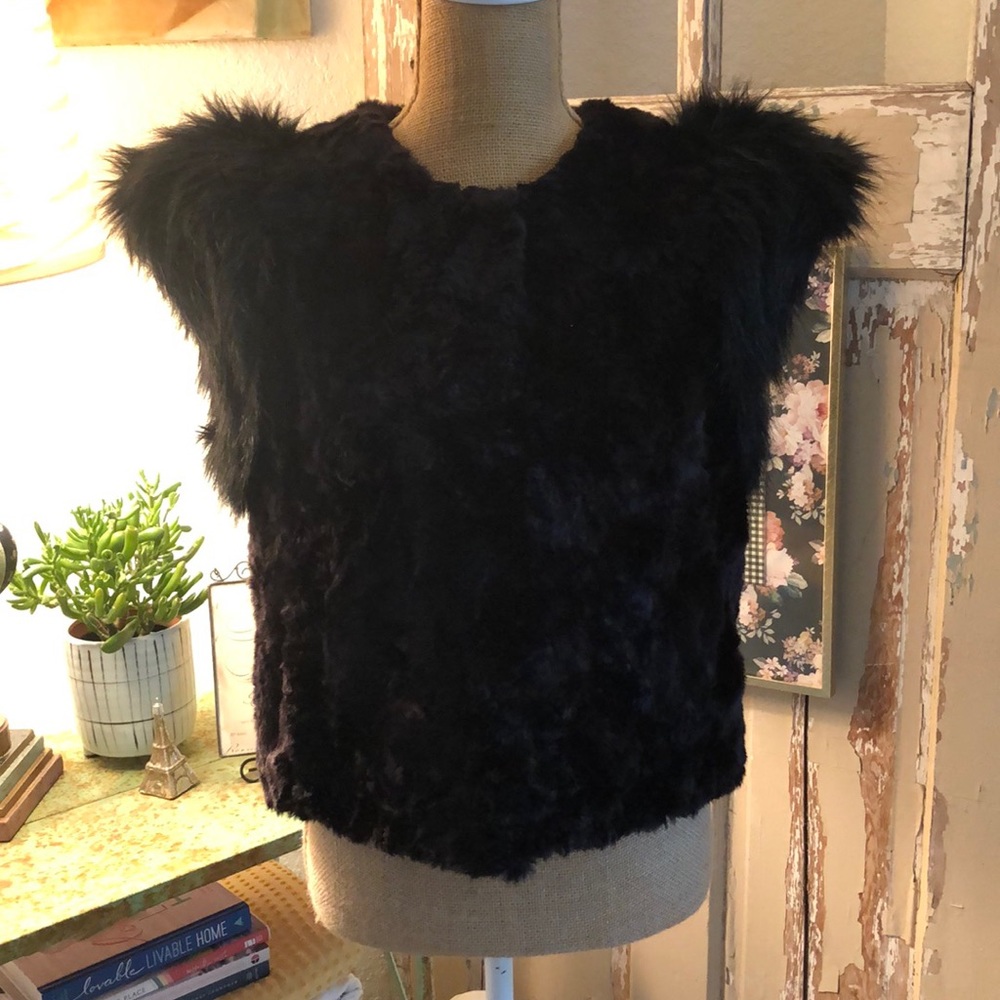 Neiman Marcus for Target Black faux Fur Jacket
